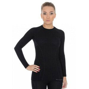 Dámske tričko Brubeck Active Wool s dlhým rukávom Black - L