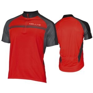 Cyklistický dres Kellys Pro Sport - krátky rukáv červená - S