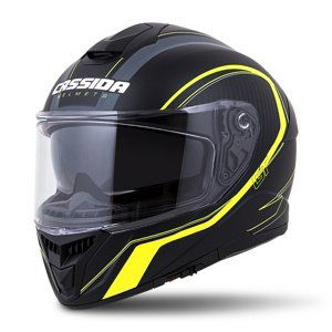 Moto prilba Cassida Integral GT 2.0 Reptyl čierno-žltá fluo-biela L (59-60)