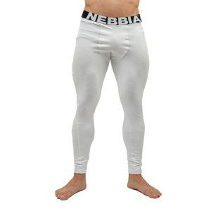 Pánske legíny s vreckom Nebbia Discipline 708 White - XXL