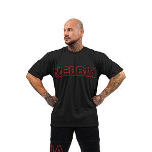 Tričko s krátkym rukávom Nebbia Legacy 711 Black - XL