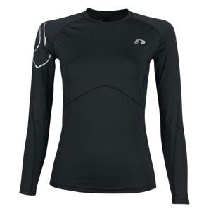 Pánske kompresné termo tričko Newline Iconic Compression Thermal LS Shirt - dlhý rukáv čierna - M