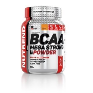 Práškový koncentrát Nutrend BCAA Mega Strong Powder 500 g pomaranč