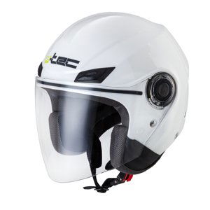 Moto prilba W-TEC Nankko White Shine - M (57-58)