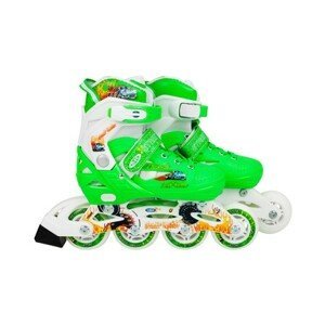 Detské kolieskové korčule zelené ABEC9 30 - 33