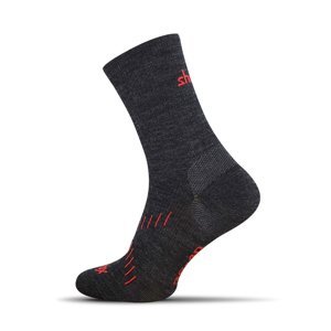 Merino Light ponožky - tmavo šedá, S (38-40)