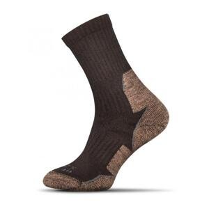 Trekking MERINO ponožky - hnedá, XS (35-37)