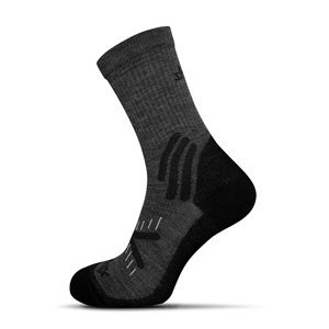 Merino Hiking ponozky - tmavo šedá, XS (35-37)