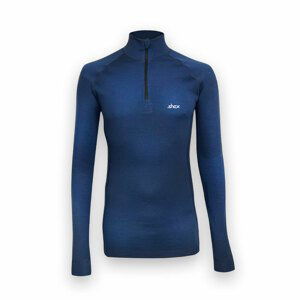 Pánske 100% merino tričko Extreme ZIP 240 - tmavo modrá, XXL - Large