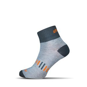 Speeder ponožky - šedo-oranžová, S (38-40)