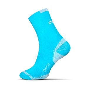 Termo ponožky - tyrkys, L (44-46)