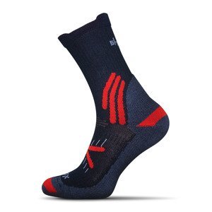 Compress Trekking MERINO ponožky - tmavo modrá, S (38-40)