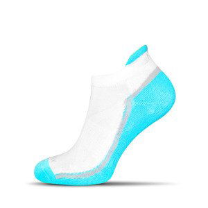 Summer Power ponožky - bielo-tyrkys, M (41-43)